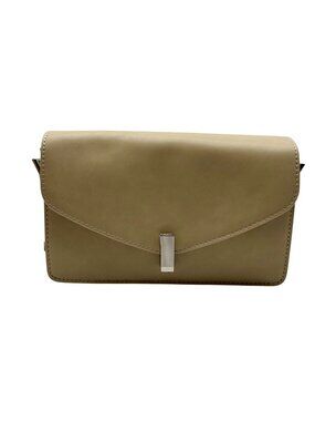 MMS Beige Leather Mini Crossbody Bag